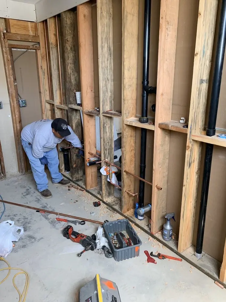 Commercial rough-in plumbing for Water Heater Replacement in Suitland